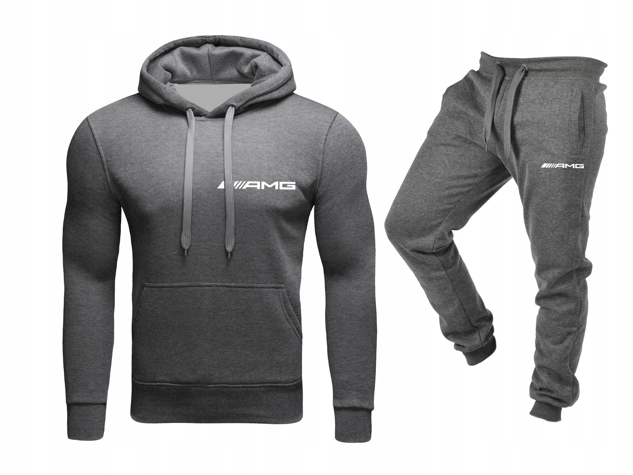 

Komplet Dresowy Dres Męski Amg Mercedes Szary M