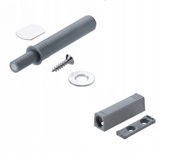 

Zestaw Blum Tip-On 956.1004, adapter krótki szary