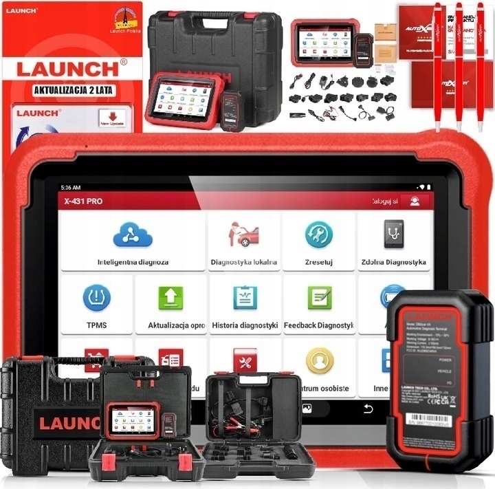 INTERFEJS DIAGNOSTYCZNY DIAGNOSTYKA LAUNCH X-431 PROS 5.0 2 LATA AKT DOIP