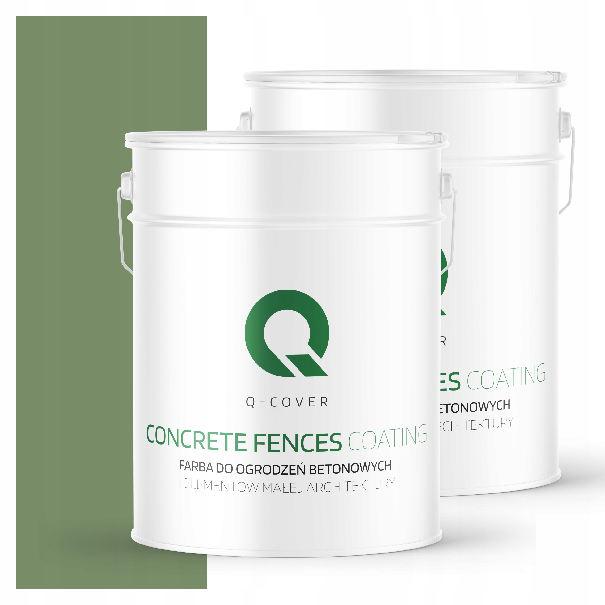 Farba Na Maľovanie Plotov A Betónových Kvetináčov Zelená Tmavá 10 L