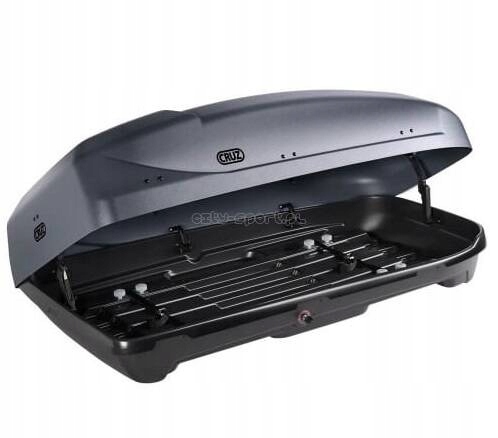 BOX BAGAŻOWY dachowy Cruz PADDOCK 400 grey RZESZÓW Dopuszczalna ładowność 75 kg