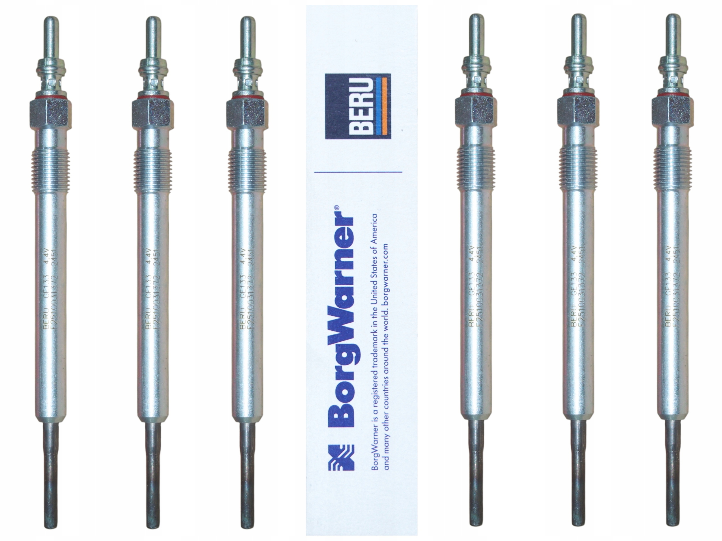 6x ŚWIECA ŻAROWA BERU ŚWIECE ŻAROWE GE133 SKODA/VW 1.6/2.0 TDI