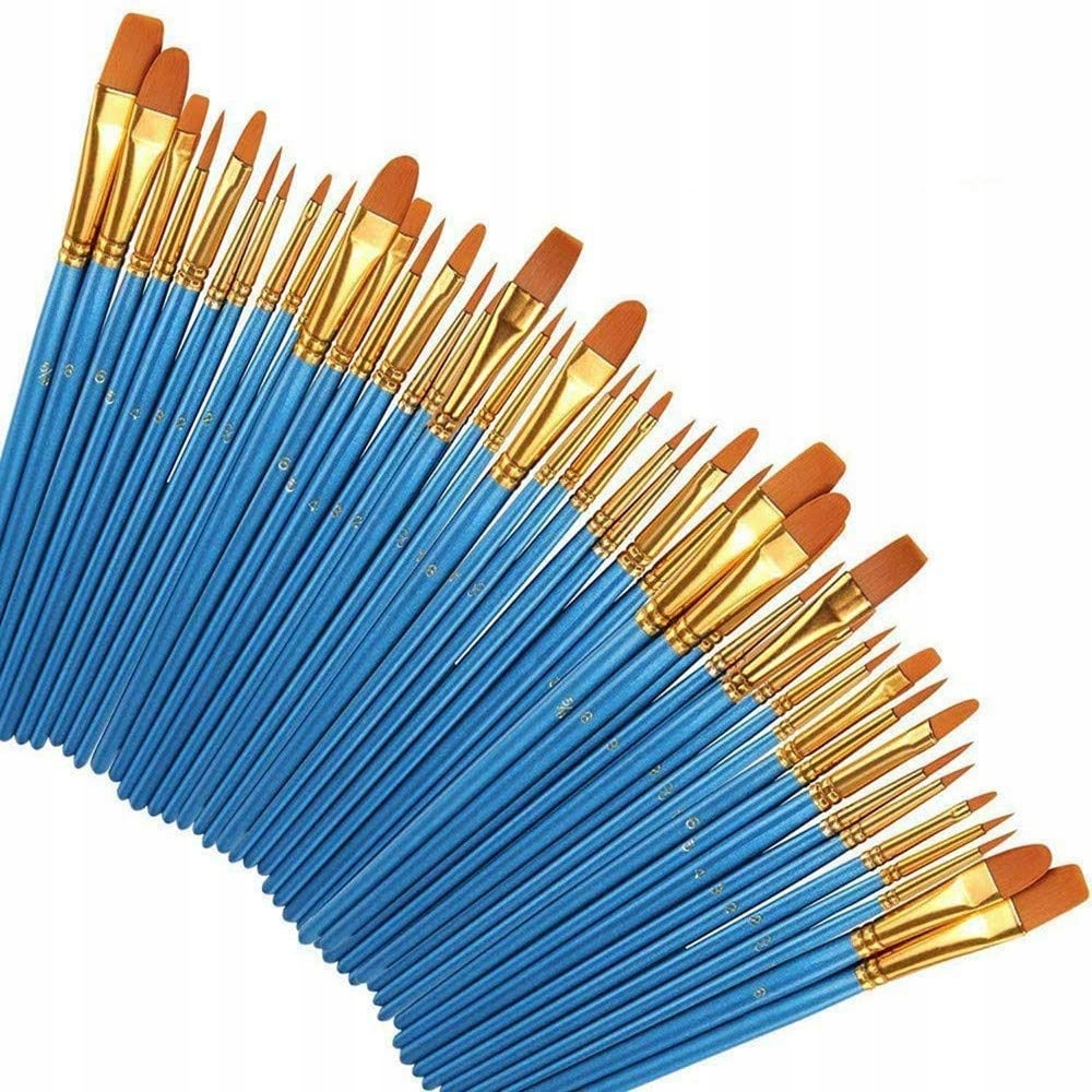 Sada 50 Štětců na malování Nylonové