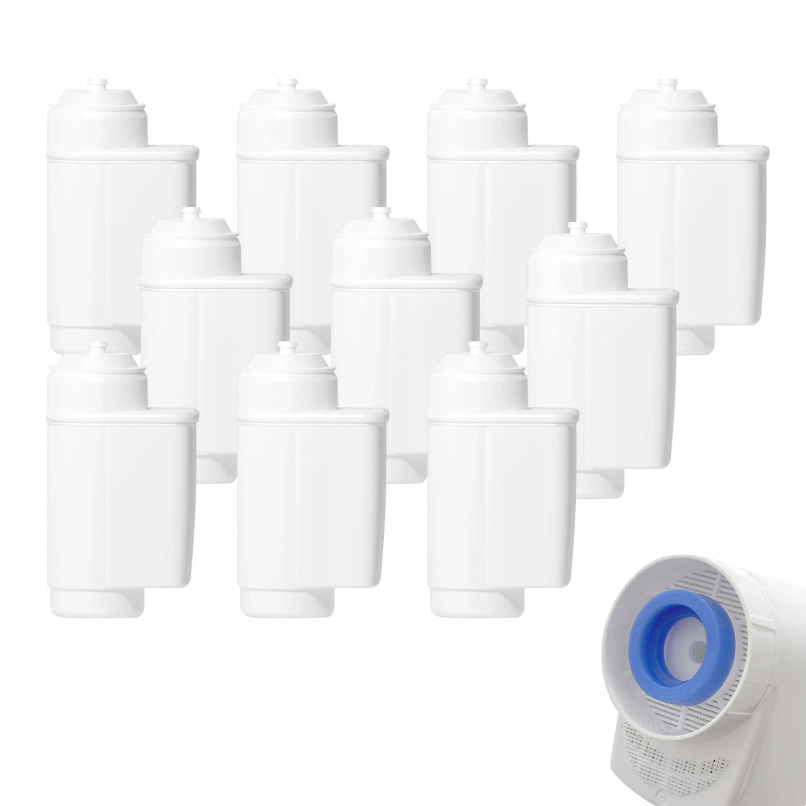 Zestaw 10 zamiennych filtrów wody do ekspresu Siemens, Bosch, Filtry CF-01