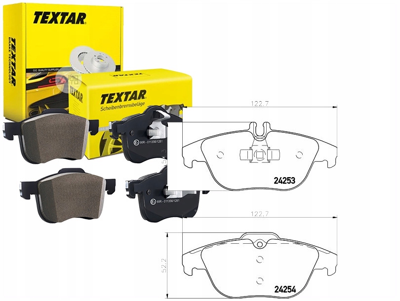 Sada Brzdových Destiček Textar 54200720 542043