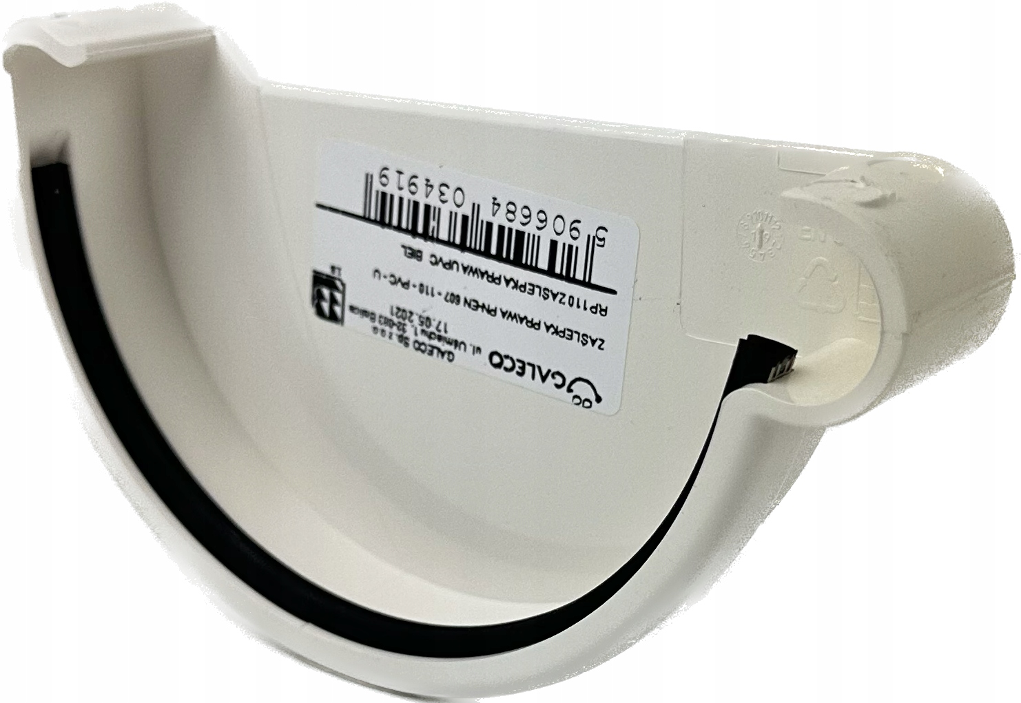 Zaślepka prawa Galeco PVC 110 biała