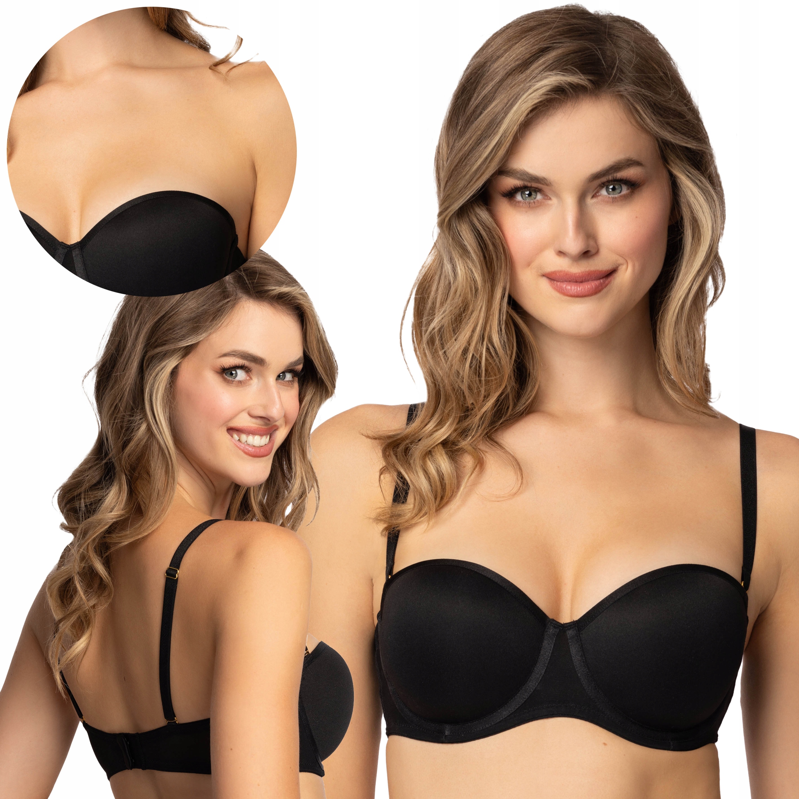 Mat 0204/12 Capri černá 70F Push-up podprsenka