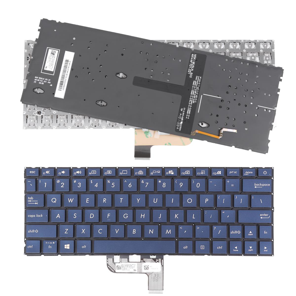 Klávesnice Pro Asus Zenbook UX334FA UX334FL UX334FLC UX333FAC UX333FLC Led