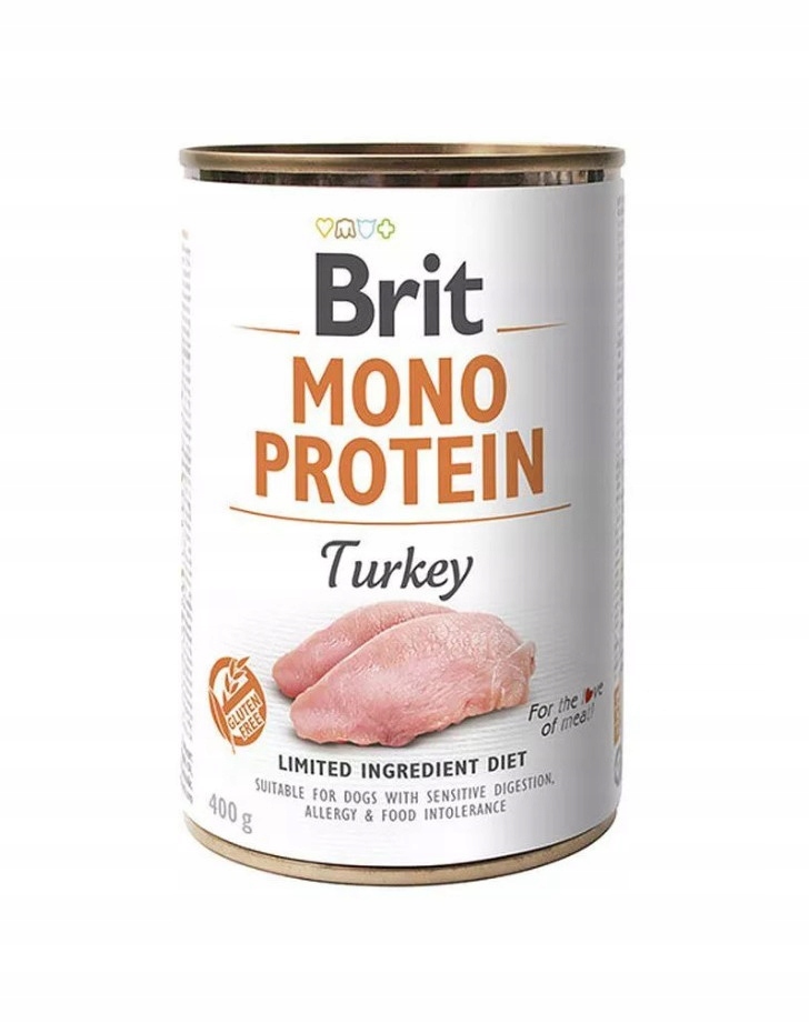 Levně Brit Mono Protein – mokré krmivo pro psy s krůtím masem, konzerva