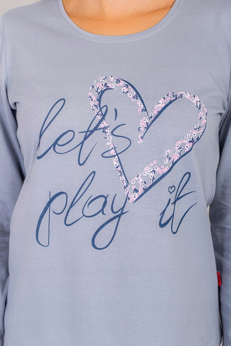 MUZZY Piżama damska LET’S PLAY IT R: 3XL Wzór dominujący inny wzór