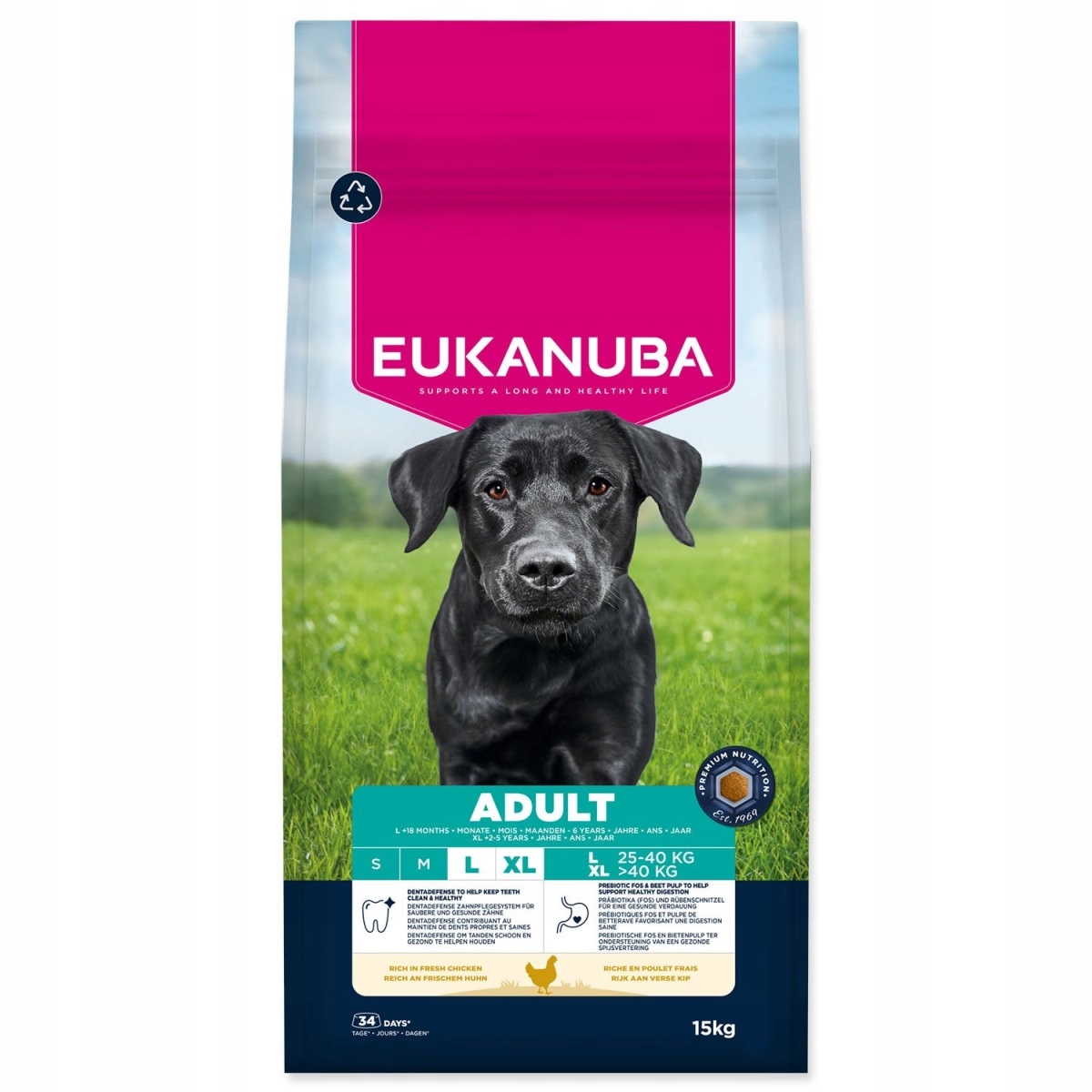 Krmivo Eukanuba Adult Large rich in fresh chicken 15kg