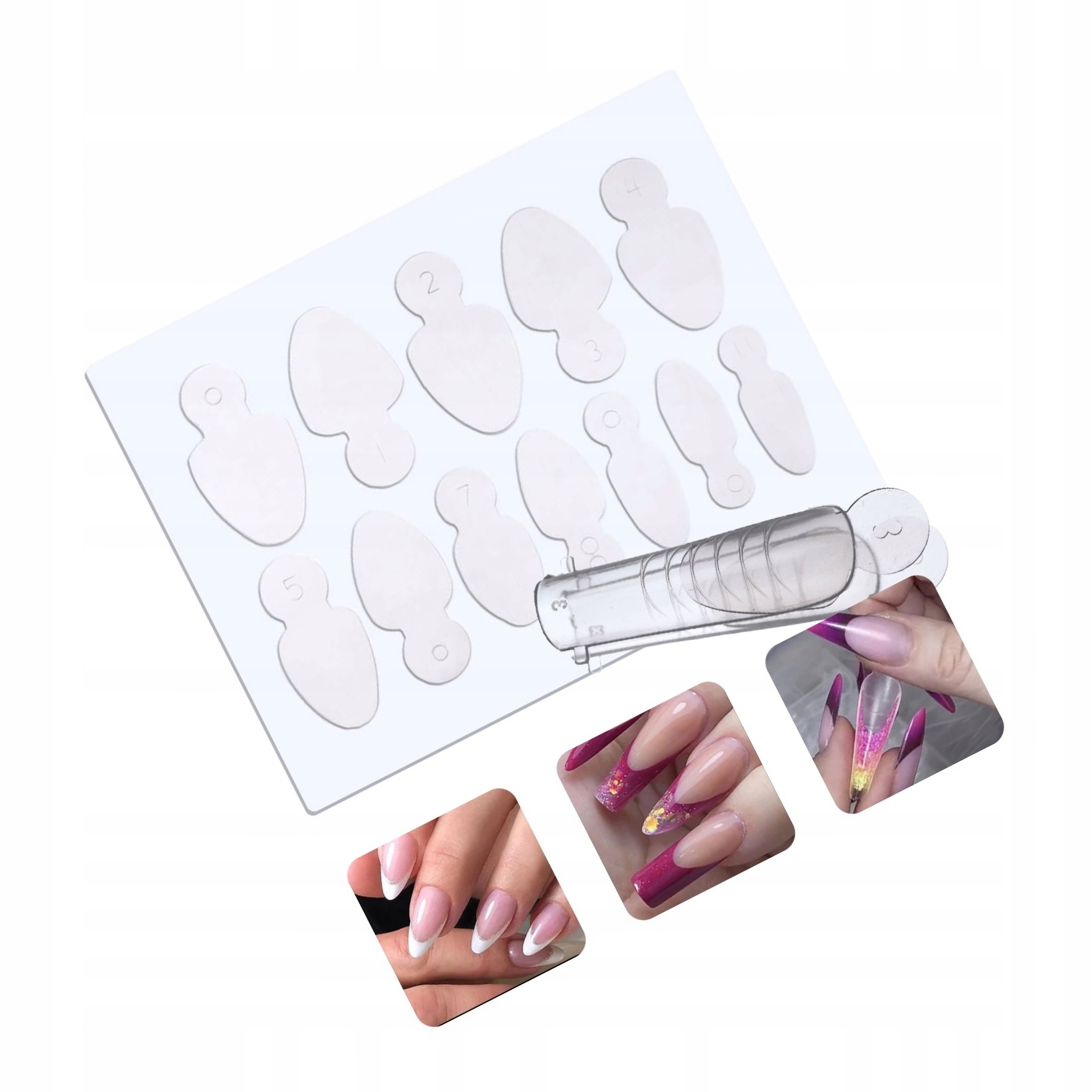 Formy silikonowe do DUAL FORM do frencha owal