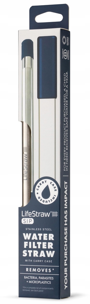 Słomka filtrująca do wody z etui Midnight blue Lifestraw Sip