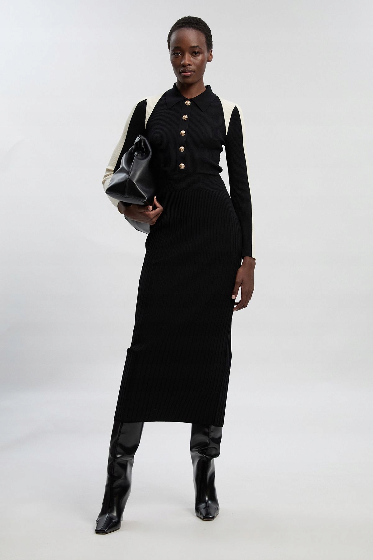 Černé Přiléhavé Šaty Karen Millen S