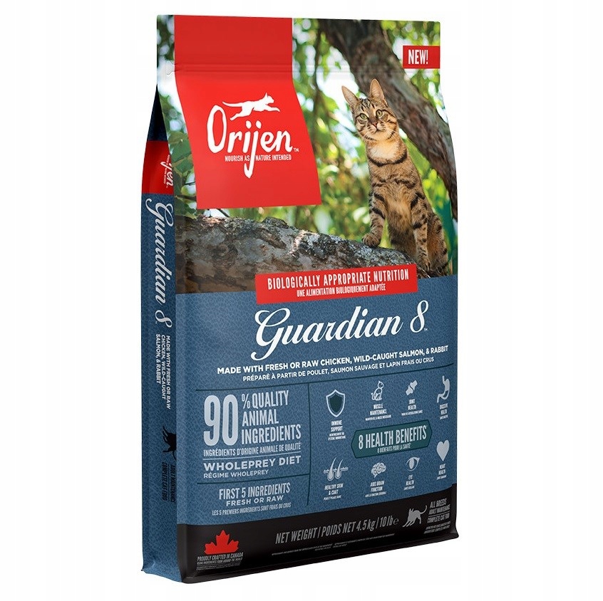 Levně Orijen Guardian 8 Cat 4,5kg