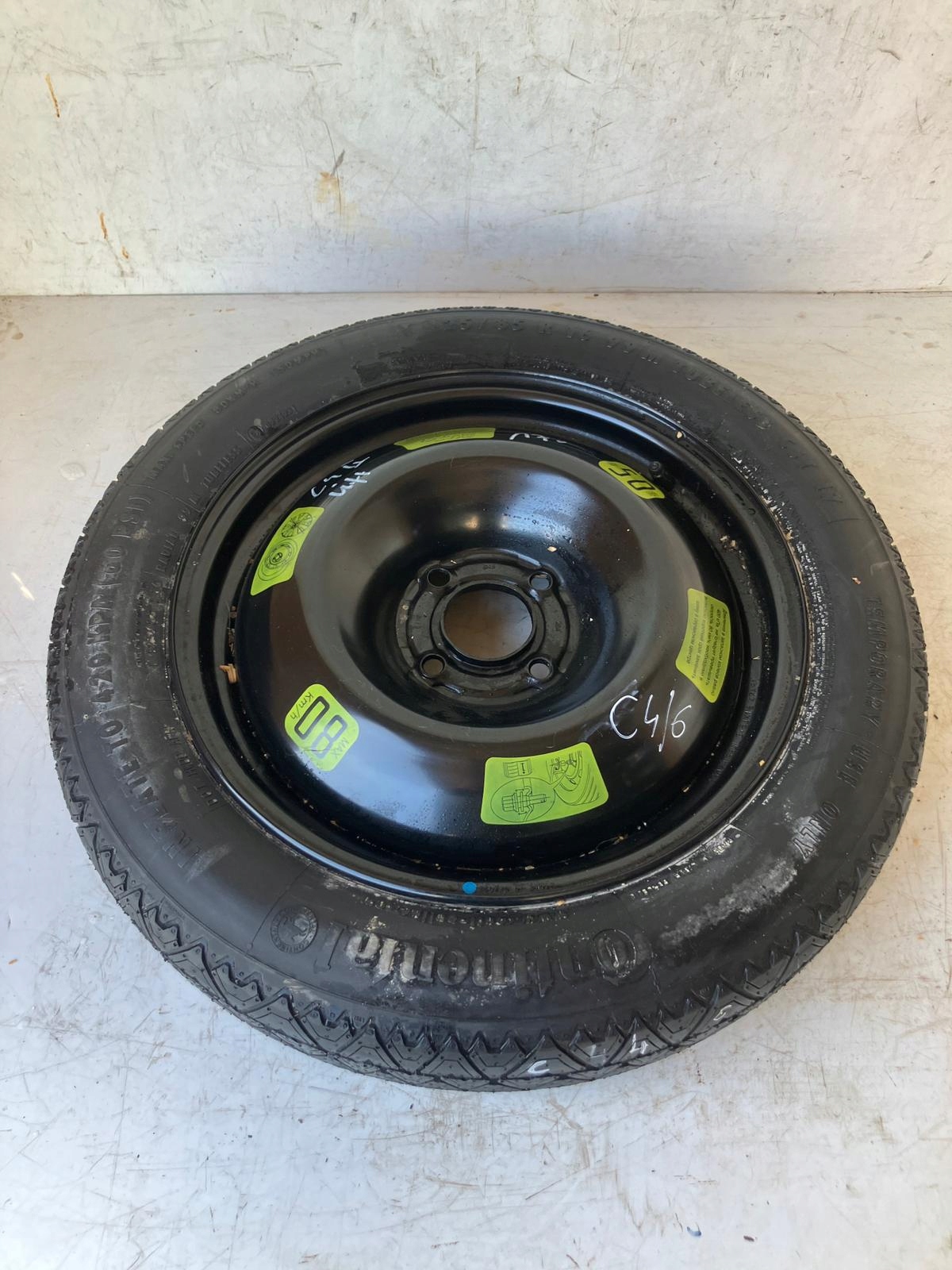 wheel spare CITROEN C4 II B7 125 85 R16 CONTINENTAL