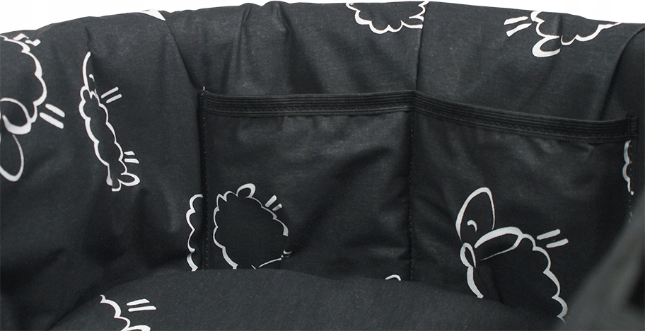 USZTYWNIONA WKŁADKA OCHRANIACZ+MATERACYK DO GONDOLI WÓZKA Z BUDKĄ NA ZAMEK Marka El-Jot