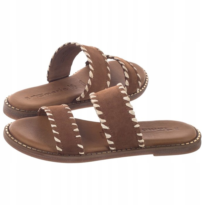 

Buty Damskie Klapki Tamaris Brązowe 1-27128-34