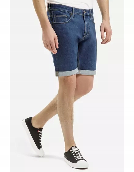 Pánské modré džínové šortky Cross Jeans Leom A 565-620 30