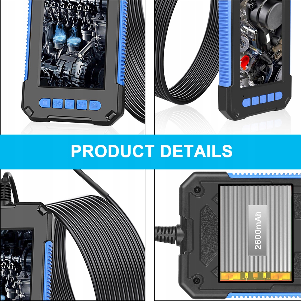 Przenośna kamera przemysłowa z boroskopem Marka bez marki