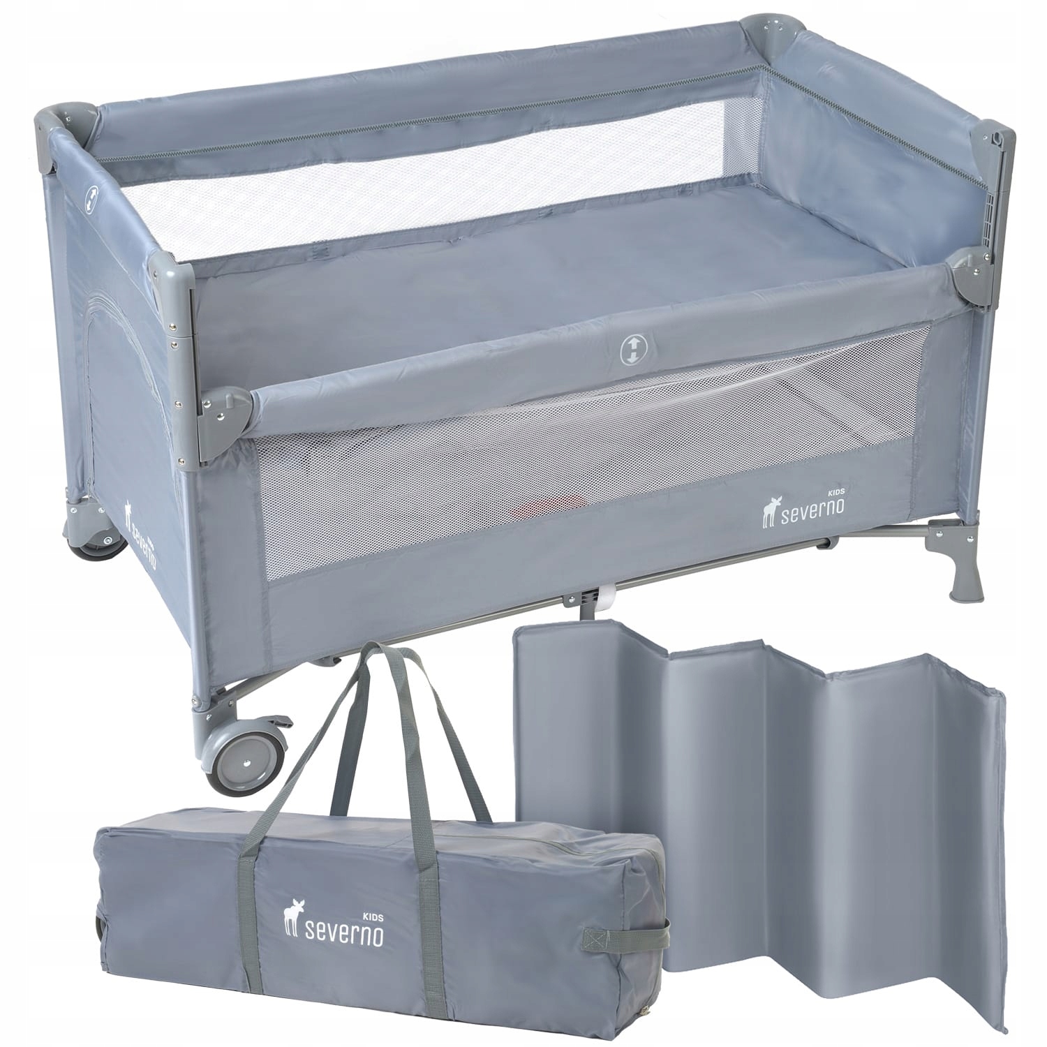 ŁÓŻECZKO TURYSTYCZNE DOSTAWNE DWUPOZIOMOWE SKŁADANE KOJEC MOSKITIERA +TORBA