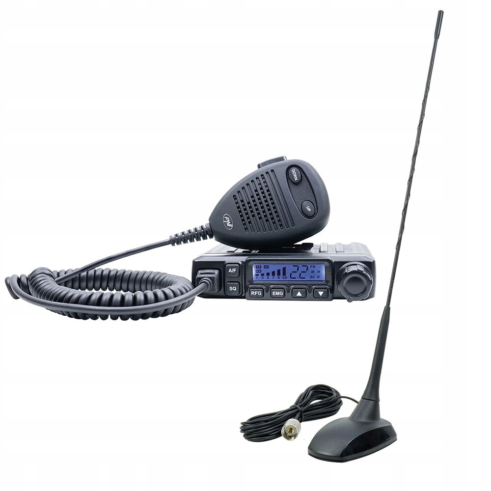 Dyskretny zestaw Cb radio Pni Hp 6500 antena Cb Extra 48 długość 45cm