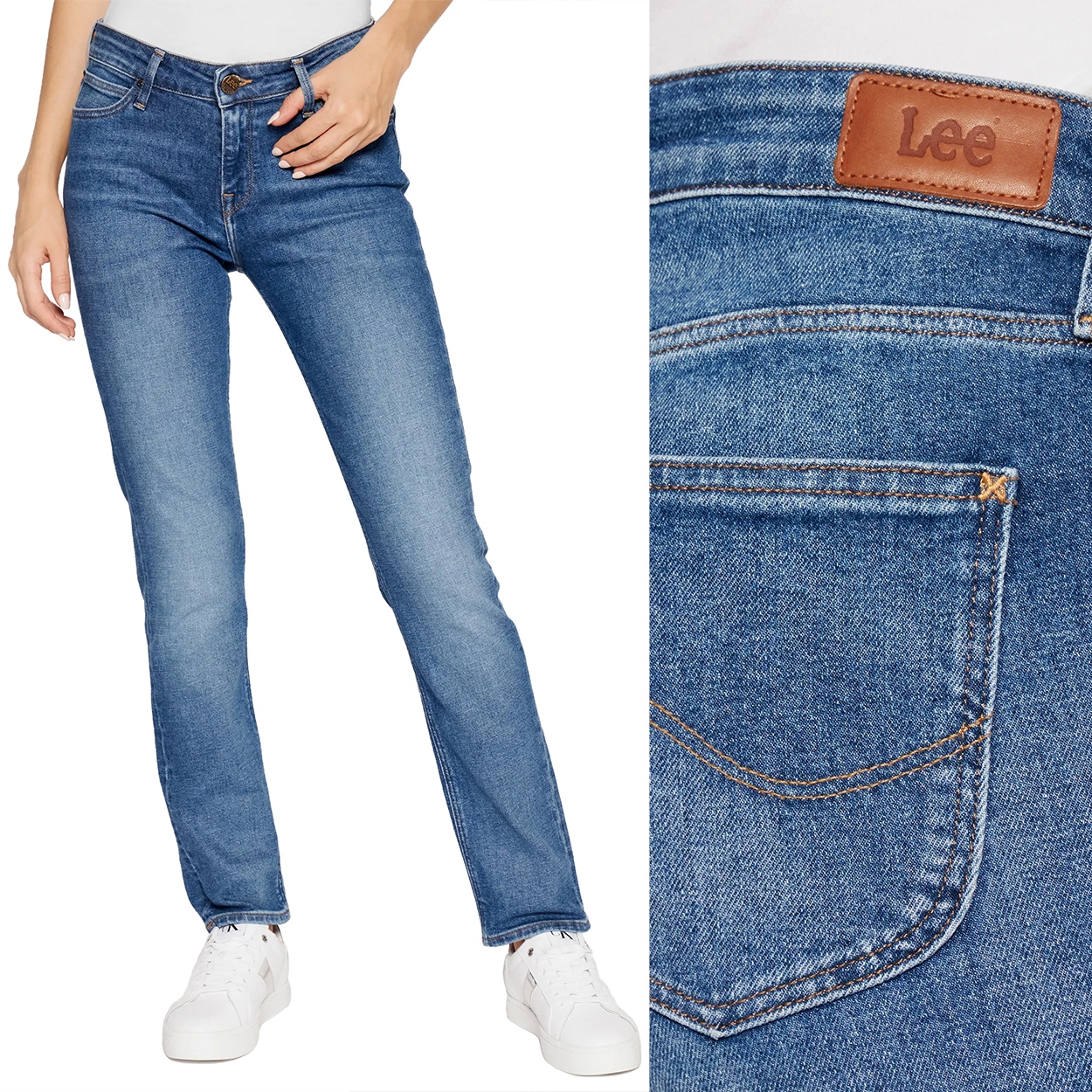 Lee Elly slim Mid Hackett dámské přiléhavé džínové kalhoty W29 L31