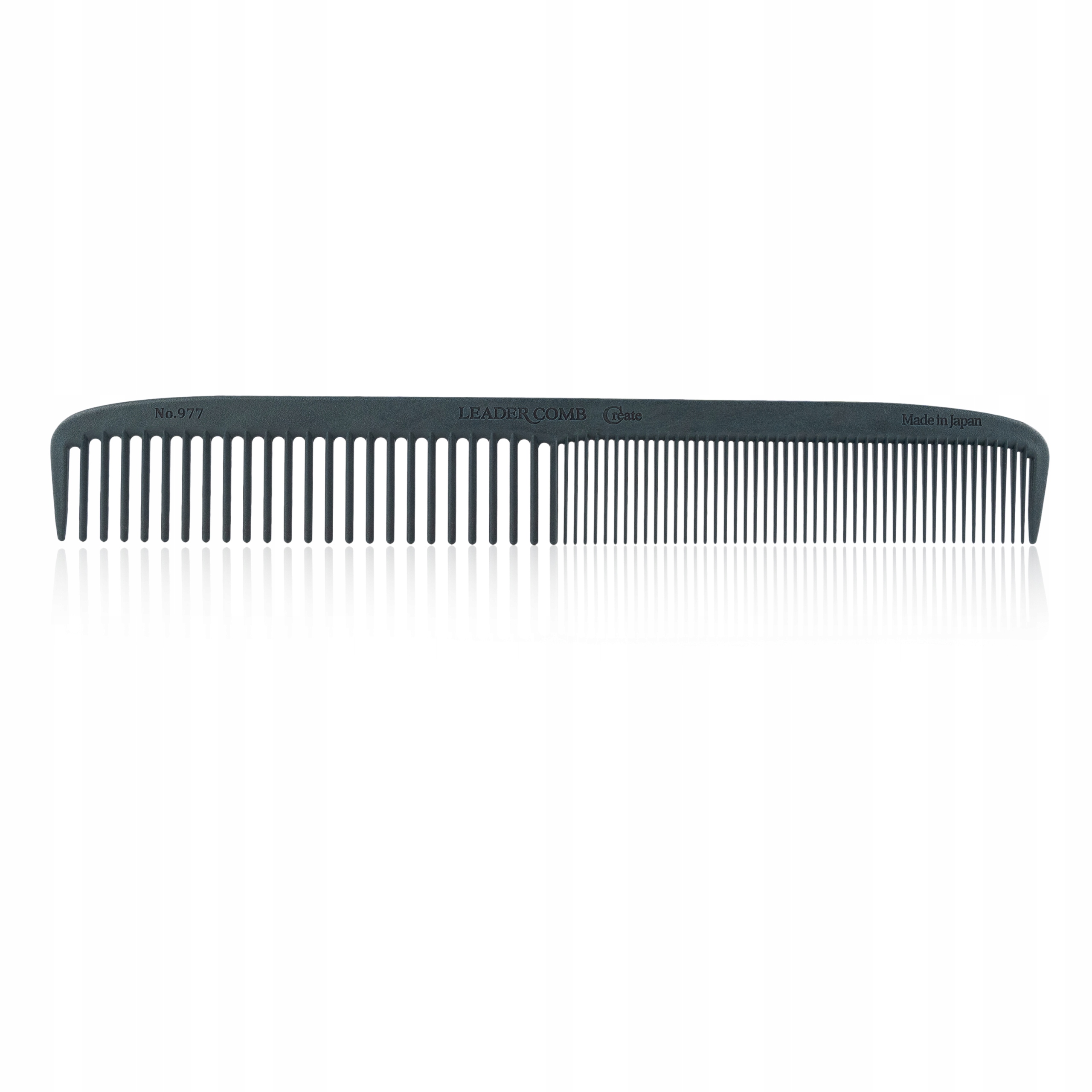 Karbonový kadeřnický hřeben Leader Comb Carbon 977 Dark Green (zelený)
