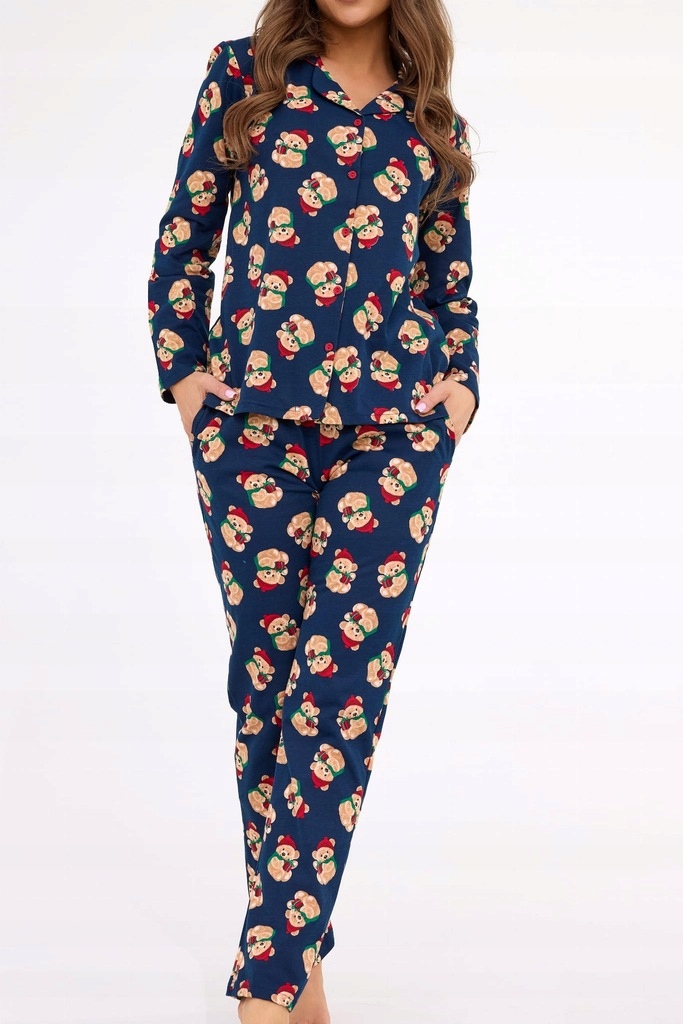 Dámské rozepínací pyžamo Cornette 482/459 Teddy 5 [Velikost 2XL]