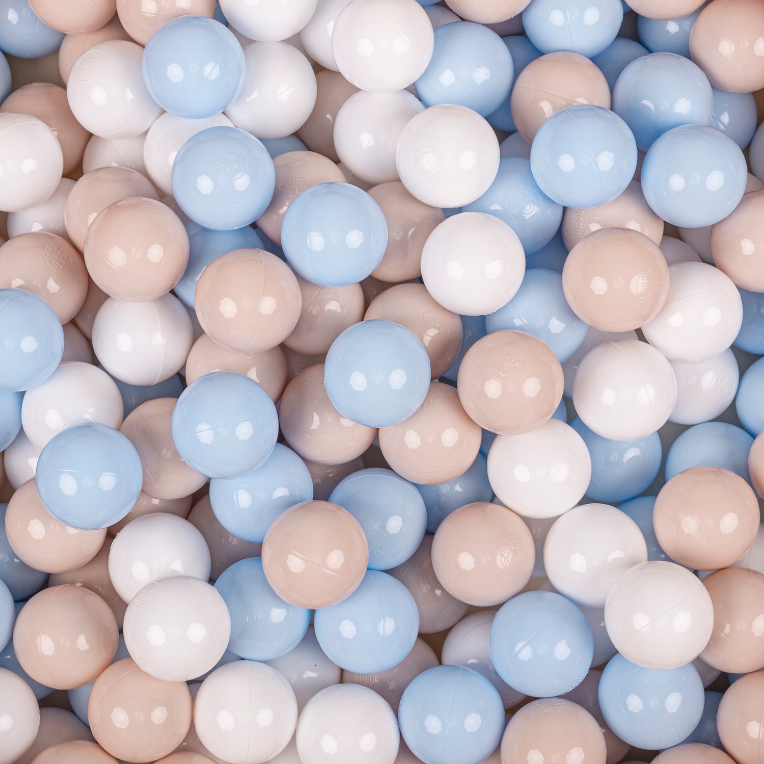 KiddyMoon kolorowe KULKI PIŁECZKI 7cm Zestaw 300