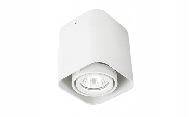 

Spot plafon GU10 90x90x100 ruchomy biały biuro