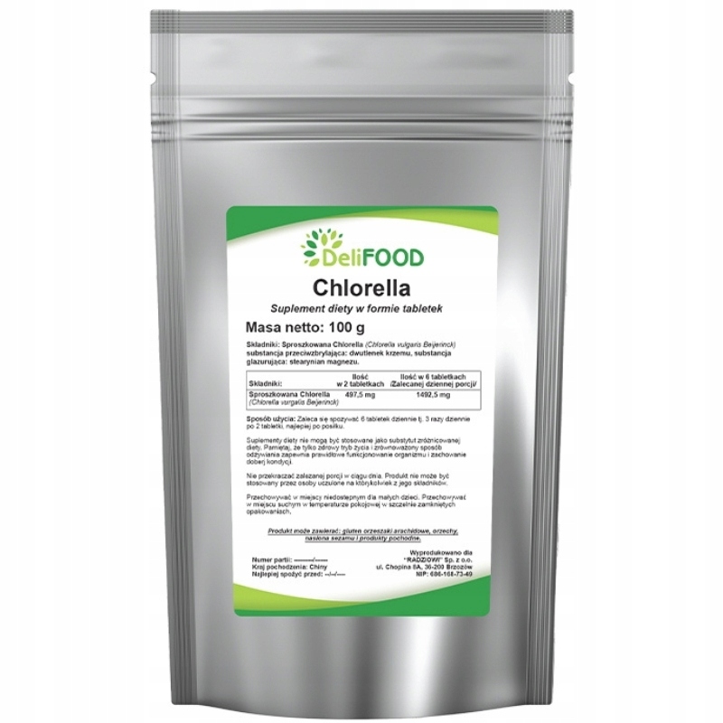 Chlorella 250mg (DeliFood) 400 tabl.
