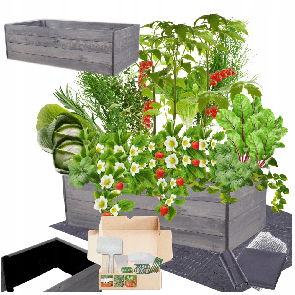 Květináč zeleninová zahrada záhon vyvýšená truhla treláž impregnát 36x120x90