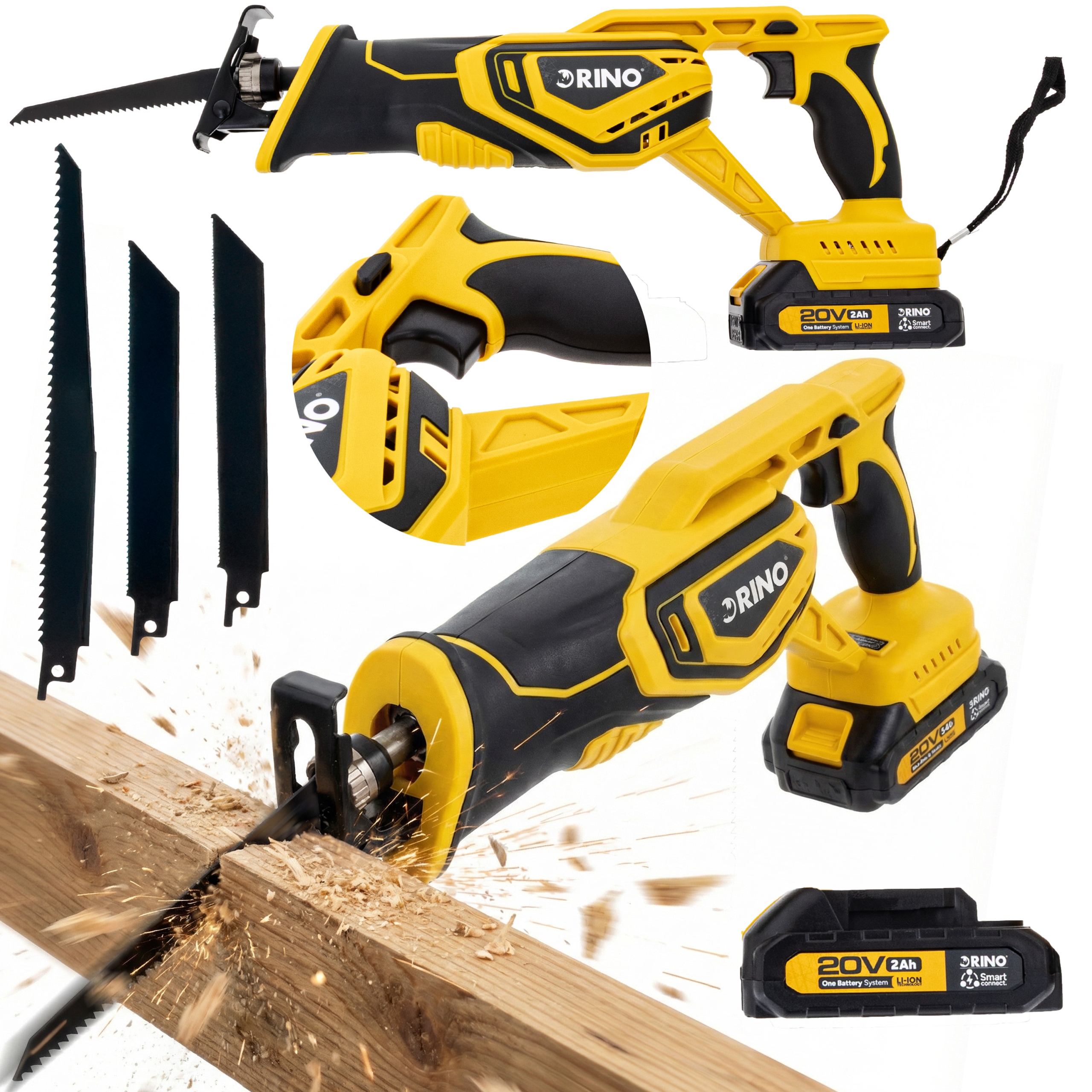 Pila Ocaska Bezdrátová Akumulátorová Pila Na Kovové Dřevo Rino