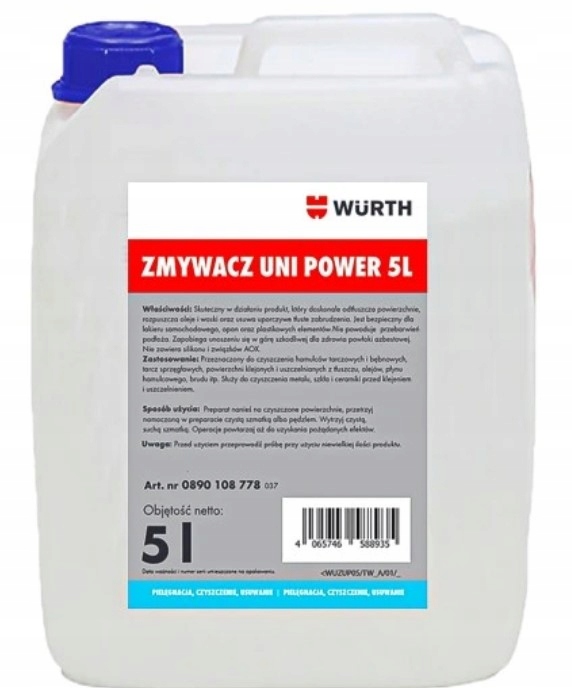Zmywacz do hamulców Wurth 5l