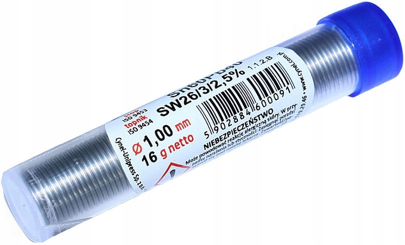 

Cyna 16g Cynel 1mm z Topnikiem SN60PB40 LC60 Fiolk