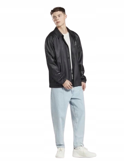 Reebok Černá Košilová Bunda S Nášivkou Basketball M X_a