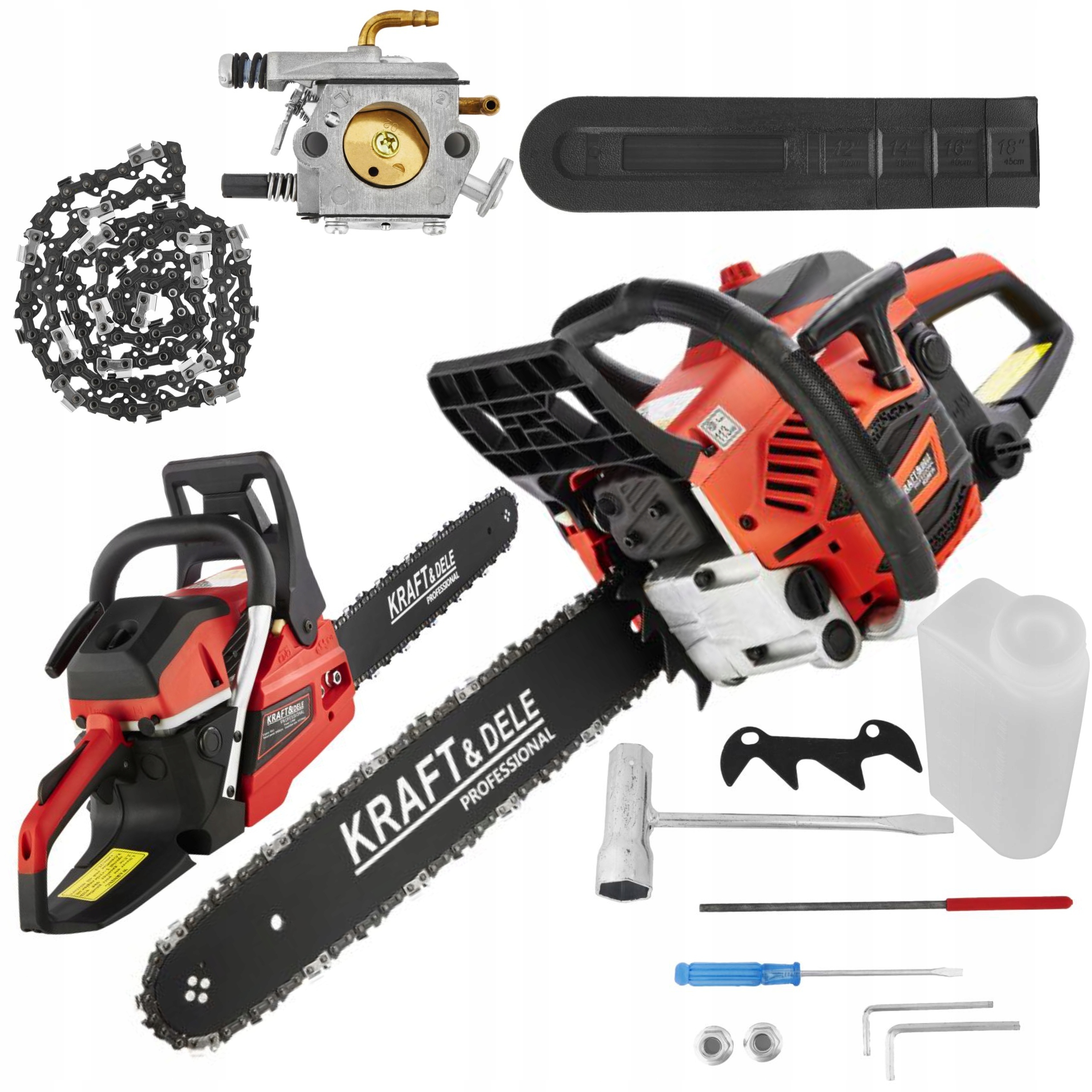 Kraft&dele Řetězová Pila Motorová Pila 4,3 Km 40 CM Příslušenství KD5014