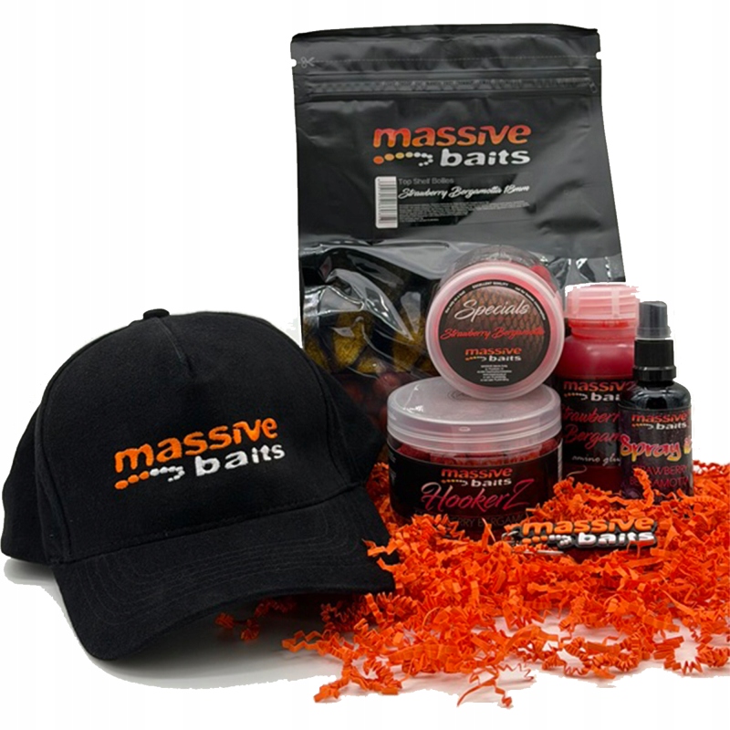 Vánoční Sada Boilies Strawberry Bergamotta Massive Baits