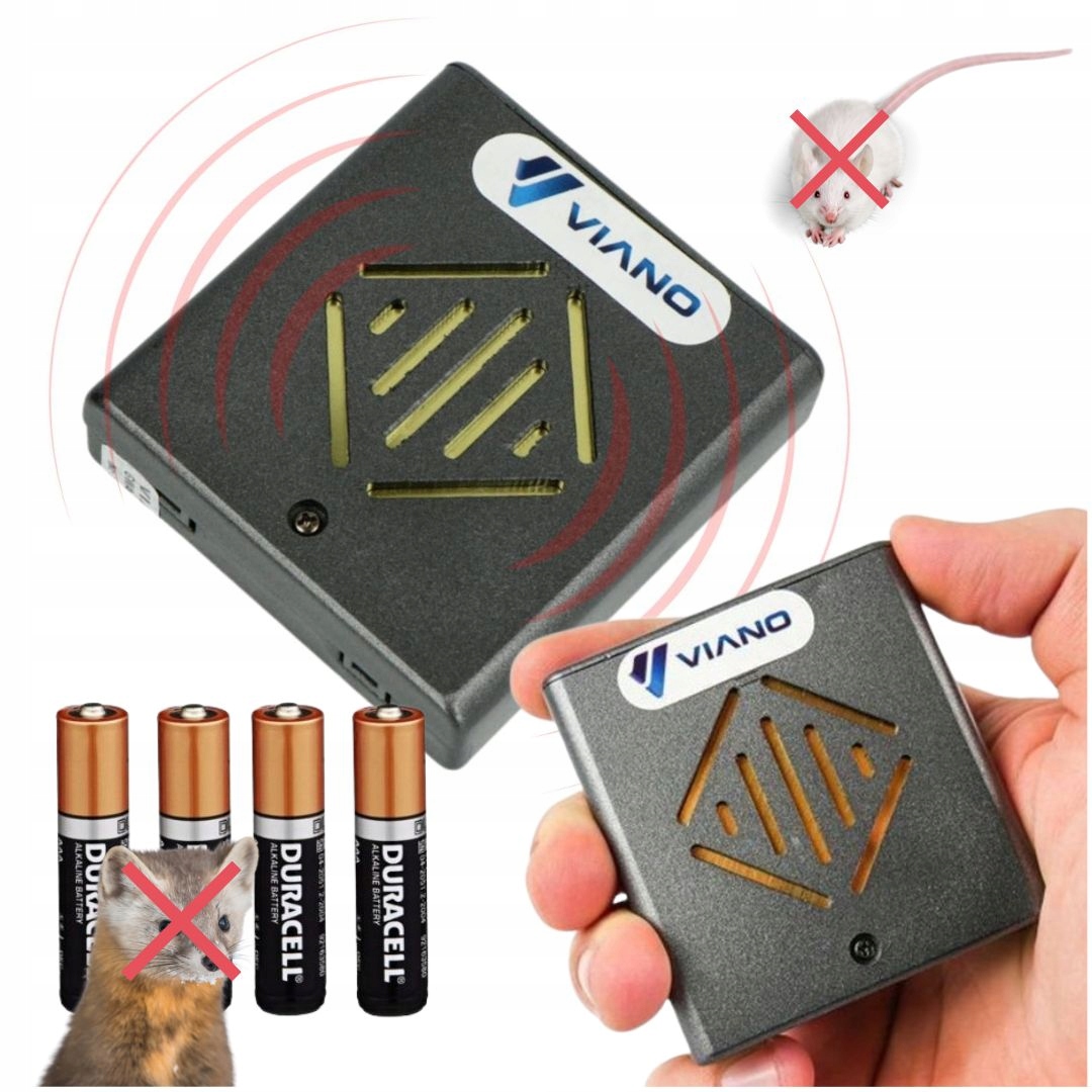 Samochodowy Odstraszacz Kun Gryzoni Myszy Na Baterie Viano OB1