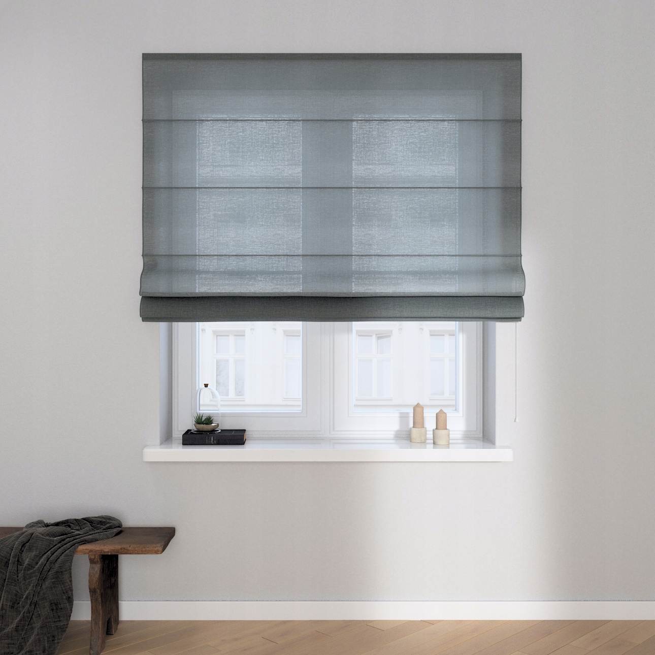 Hotová římská roleta Capri 120 x 160 cm zelená