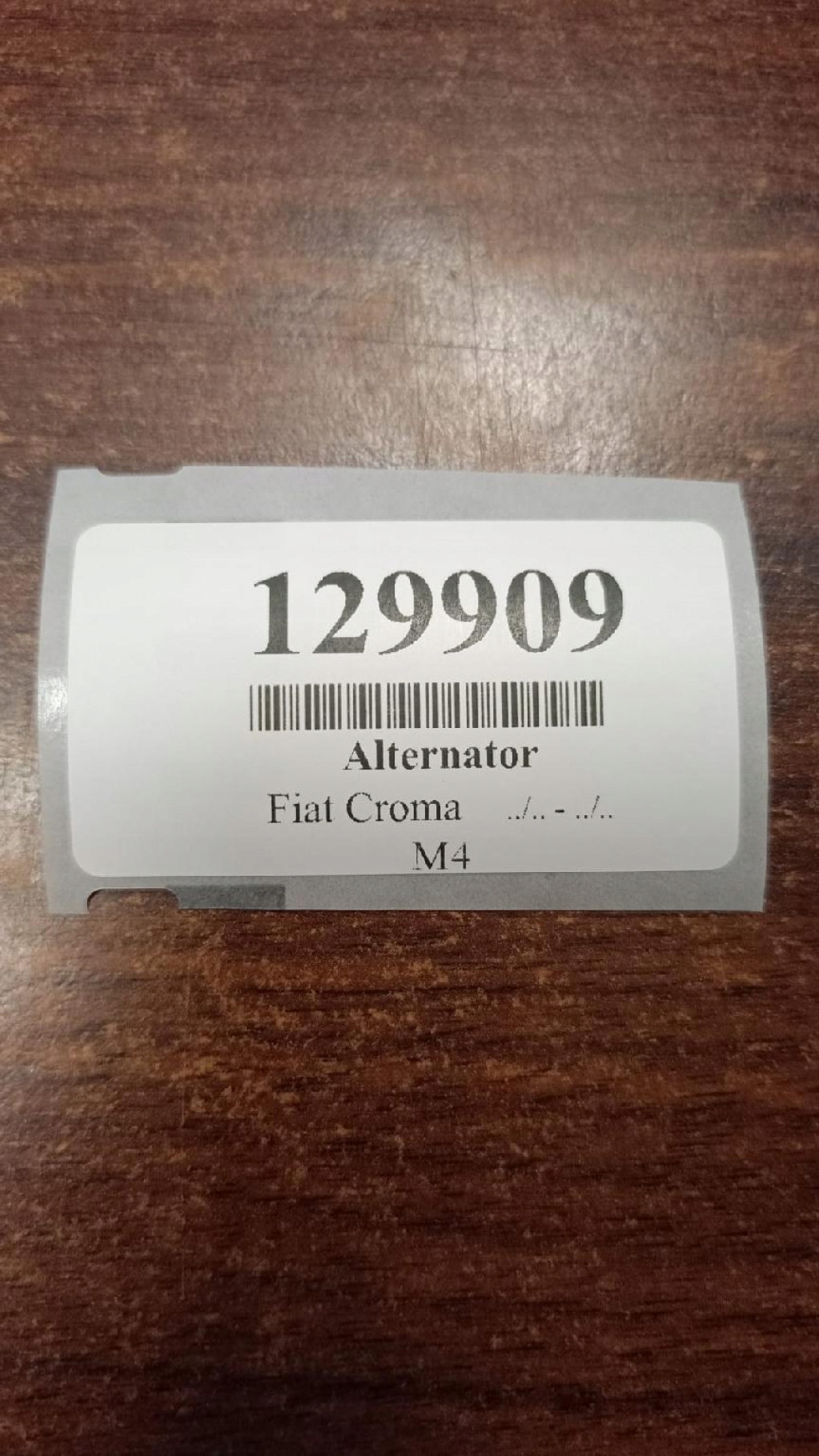 FIAT CROMA 1.9 CDTI alternator DAN995