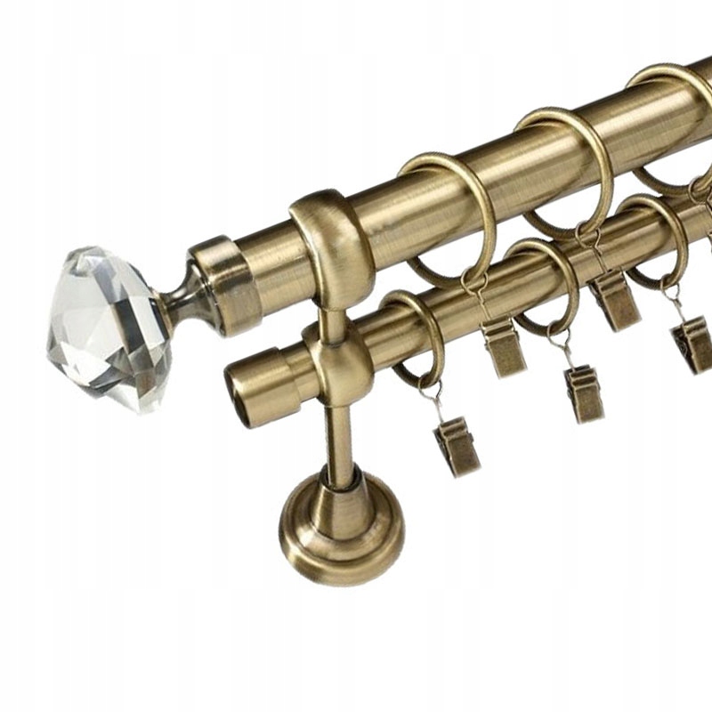 

Karnisz na firankę i zasłonę Podwójny 25+19 mm 200