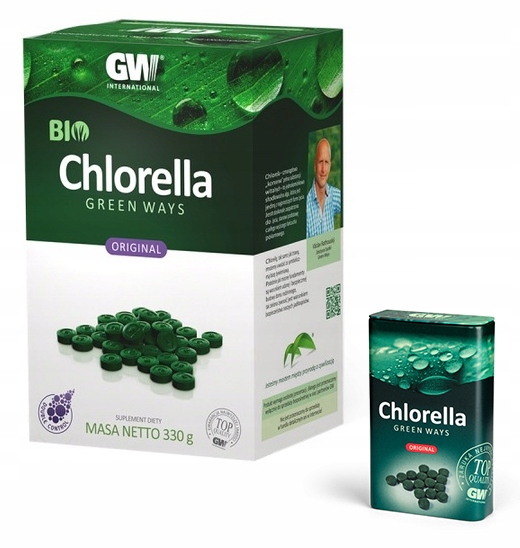 Bio Chlorella Green Ways tabletki 1320 szt. 330 g pudełko podróżne