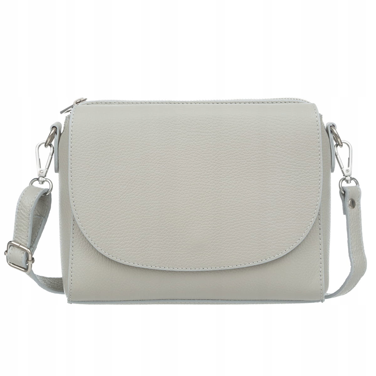 Kožená kabelka Vera Pelle Camere Šedá