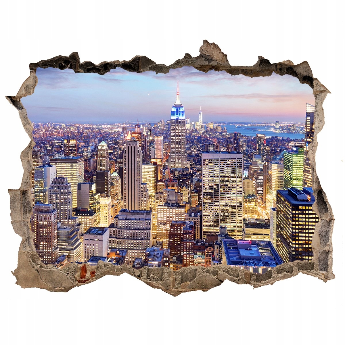 

Fototapeta dziura na ścianę 3d Nowy Jork 120x81