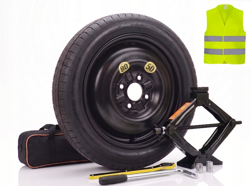 Náhradné Dojazdové Koleso 15 Smart Forfour A 2004-2009 Sada S Vestou