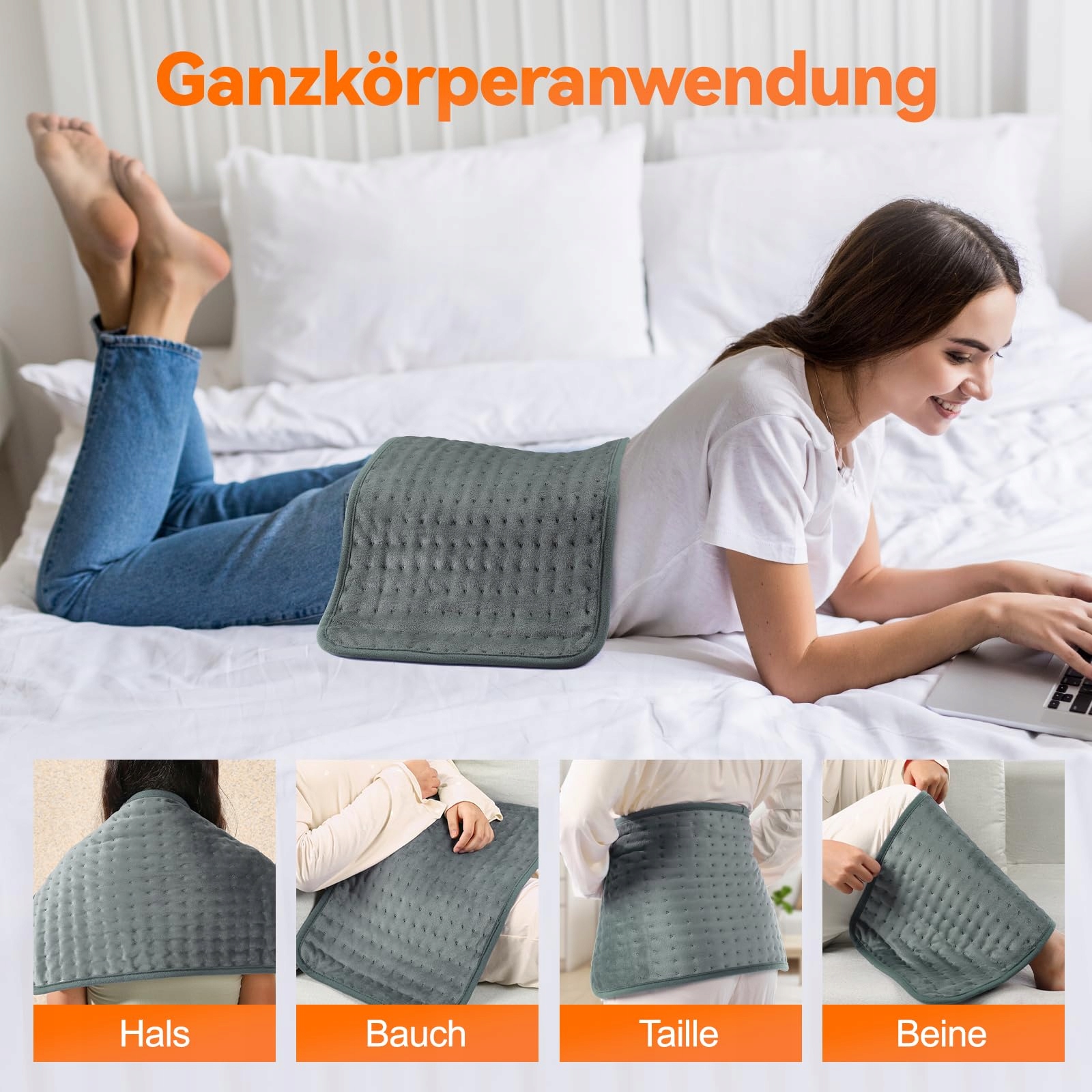 ONEAMG Electric Pillow with Auto-Off, 6 Levels, 30x60 cm — miniatura 4