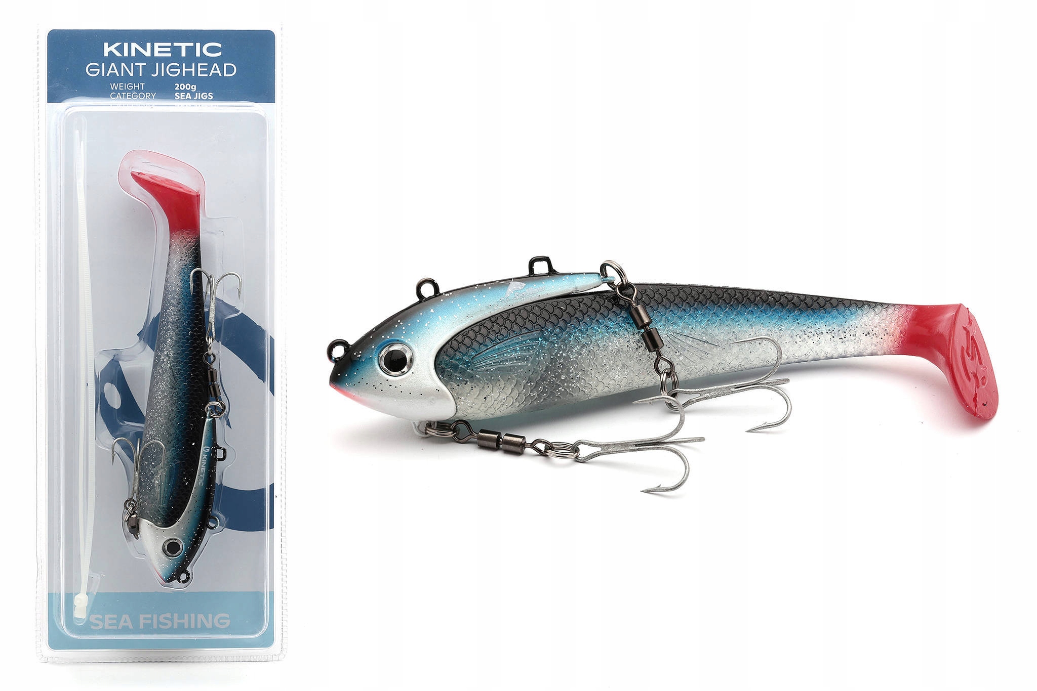 Przynęta Kinetic Giant Jighead 380g Blue Shadow Uv