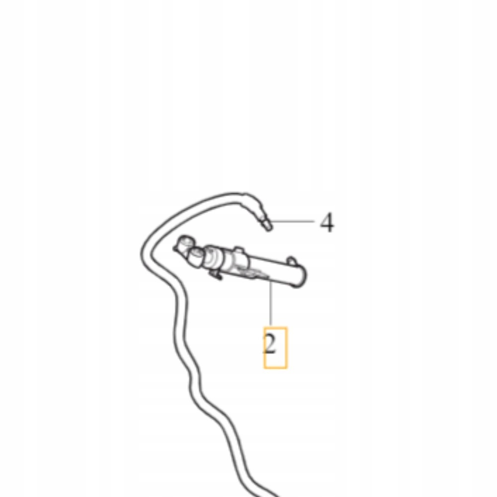 Volvo tryska ostřikovače světlometu pravá 32390703 Oe část tovární nová